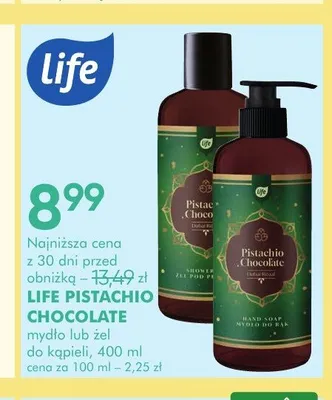 Żel pod prysznic Life Pistachio & Chocolate promocja w Super-Pharm