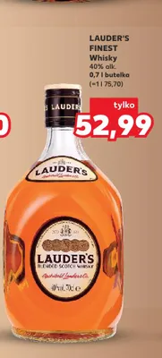 Whisky Lauder's Finest promocja w Kaufland