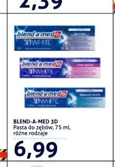 Pasta do zębów Blend-a-med 3D White promocja w Blue Stop