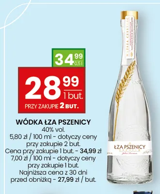 Wódka Łza Pszenicy 40% promocja w Twój Market