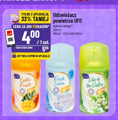 Odświeżacz powietrza UFO Exotic Fruits promocja w POLOmarket