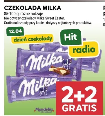 Czekolada mleczna Milka promocja w Stokrotka