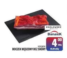 Boczek Wędzony bez Skóry Kozłowski promocja w Tomi Markt