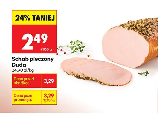 Schab pieczony Bergio promocja w Biedronka