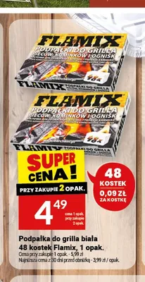 Podpałka do grilla biała Flamix promocja w Twój Market