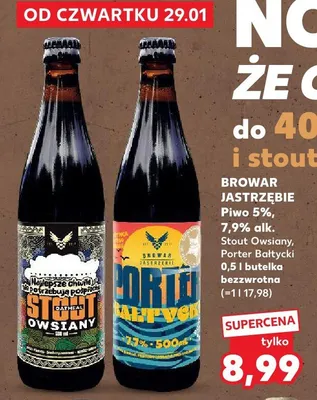 Piwo Stout Owsiany  promocja w Kaufland