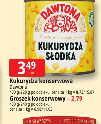 Kukurydza konserwowa Dawtona promocja w Leclerc