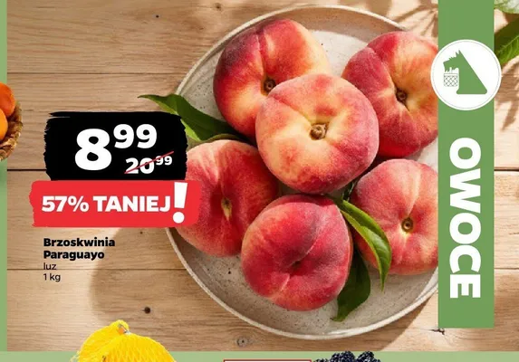 Brzoskwinia Paraguayo luz promocja w Netto