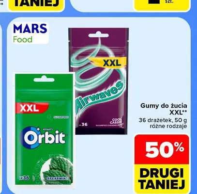 Guma do żucia Airwaves Cool Cassis XXL promocja w Carrefour Market