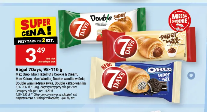Rogal Double wanilia-truskawka 7Days promocja w Twój Market