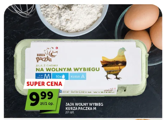Jajka kurze z chowu na wolnym wybiegu Kurza Paczka M promocja w ABC