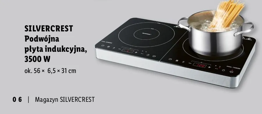 Podwójna płyta indukcyjna, 3500 W promocja w Lidl