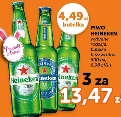 Piwo wybrane rodzaje, butelka bezzwrotna promocja w ABC