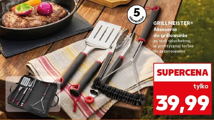 Akcesoria do grillowania 5 elementów GRILLMEISTER promocja w Kaufland