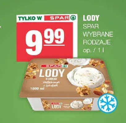 Lody SPAR promocja w SPAR
