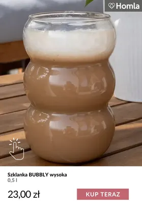 Szklanka Bubbly wysoka 0,5 l Homla promocja w Homla