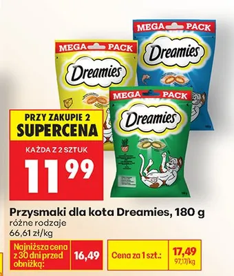 Przysmaki dla kota różne rodzaje promocja w Biedronka