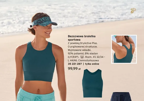 Bezszwowa braletka sportowa Tchibo promocja w Tchibo