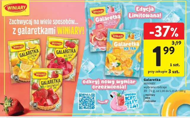 Galaretka Winiary cytrynowy smak promocja w Intermarche