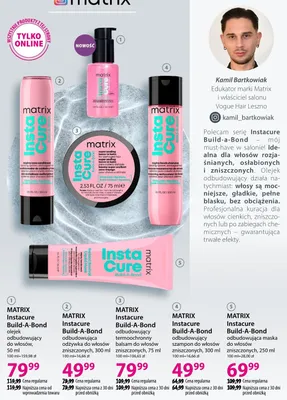 MATRIX Instacure Build-A-Bond odbudowująca maska do włosów zniszczonych promocja w Hebe