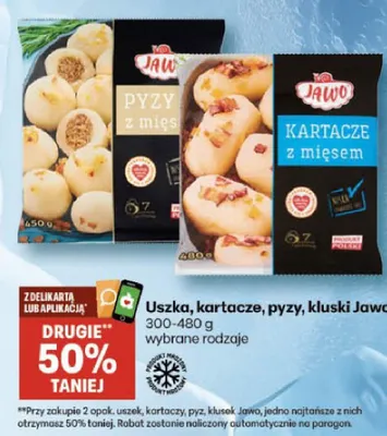 Uszka, kartacze, pyzy, kluski jawo promocja w Delikatesy Centrum