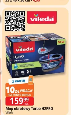 Mop obrotowy Turbo H2PRO Vileda promocja w Leclerc