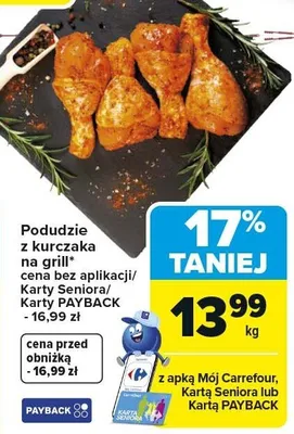 Podudzie z kurczaka na grill promocja w Carrefour