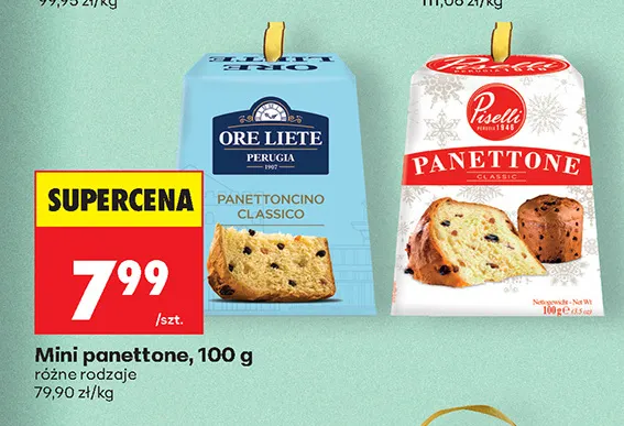 Mini panettone Ore Liete promocja w Biedronka