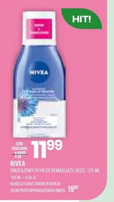 Dwufazowy płyn do demakijażu oczu Nivea promocja w Drogerie Natura