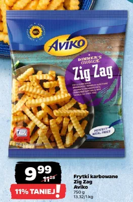 Frytki karbowane Zig Zag Aviko promocja w Netto