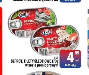 Filety śledziowe w sosie pomidorowym BMC promocja w Tomi Markt