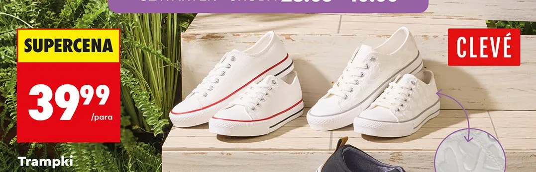 Trampki damskie CLEVÉ promocja w Biedronka