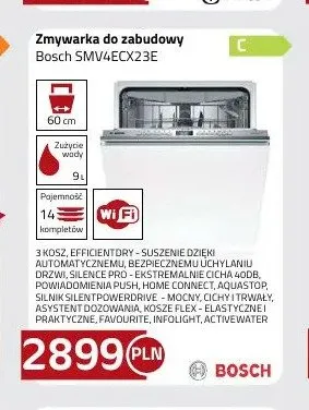 Zmywarka do zabudowy Bosch SMV4ECX23E promocja w kakto.pl