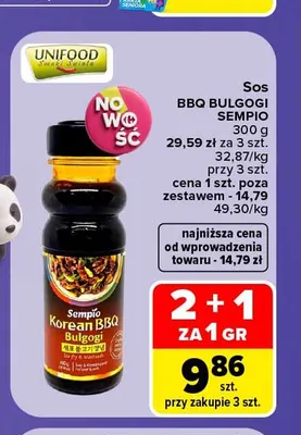 Sos BBQ Bulgogi Sempio promocja w Carrefour