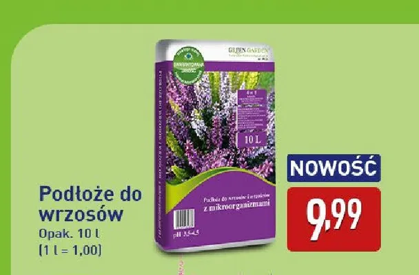 Podłoże do wrzosów Green Garden promocja w Aldi