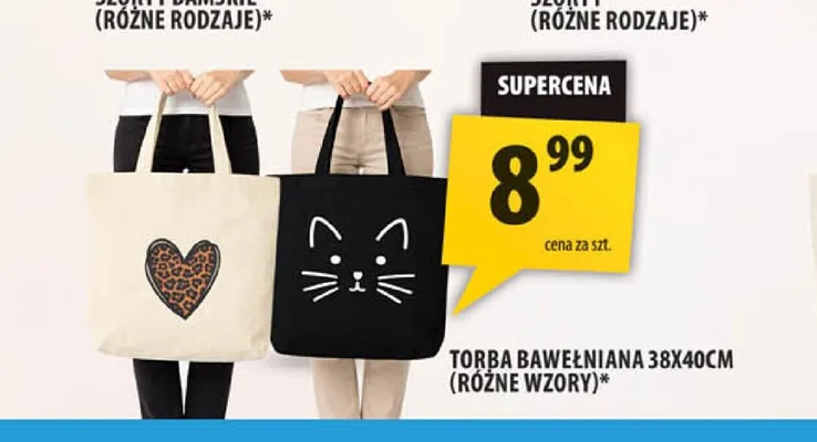 Torba bawełniana 38x40 cm promocja w Arhelan