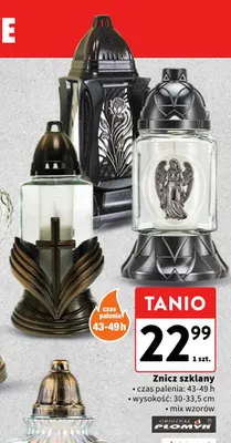 Znicz szklany Original Płomyk promocja w Intermarche
