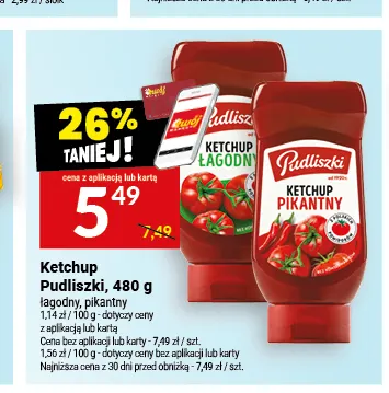 Ketchup pikantny Pudliszki promocja w Twój Market