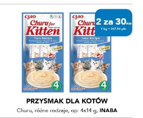 Przysmak dla kotów Churu INABA promocja w Aquael zoo