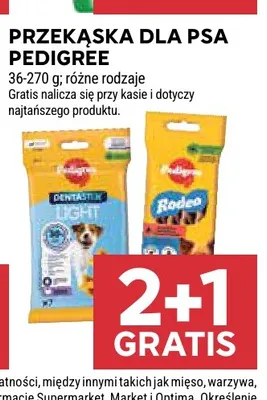 Przekąska dla psa Pedigree promocja w Stokrotka