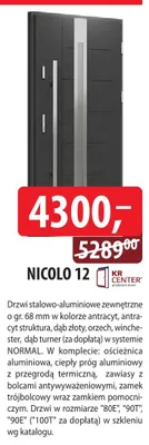 Drzwi stalowo-aluminiowe zewnętrzne NICOLO 12 promocja w Dobre Dla Domu
