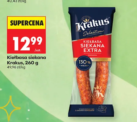 Kiełbasa siekana Krakus promocja w Biedronka