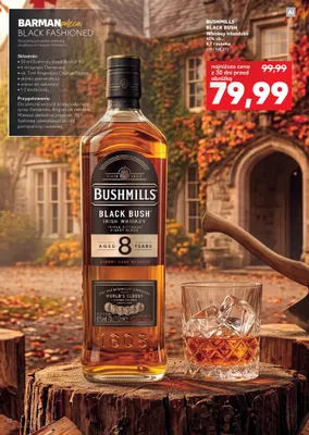 Whiskey irlandzka Bushmills Black Bush promocja w Kaufland