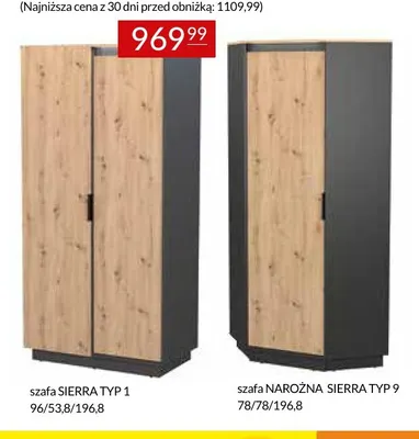 Szafa Sierra Typ 1 promocja w Abra Meble