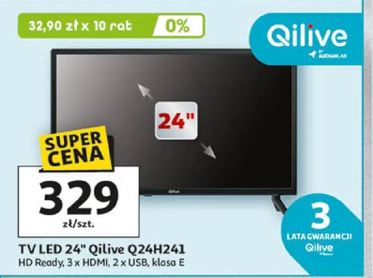 TV LED 24" Q24HZ41 promocja w Auchan