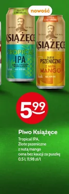 Piwo Książęce Tropical IPA promocja w Żabka