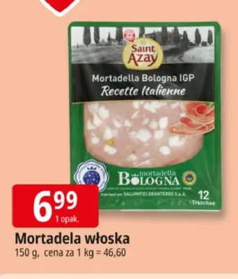 Mortadela włoska Saint Azay promocja w Leclerc