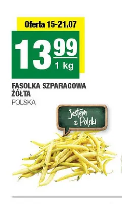 Fasolka szparagowa żółta polska promocja w SPAR