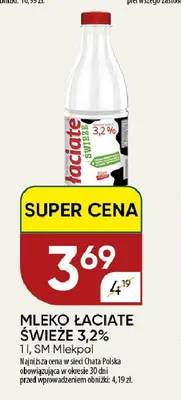 Mleko Łaciate świeże 3,2% promocja w Chata Polska