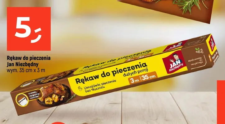 Rękaw do pieczenia Jan Niezbędny 35cmx3 m promocja w Dealz